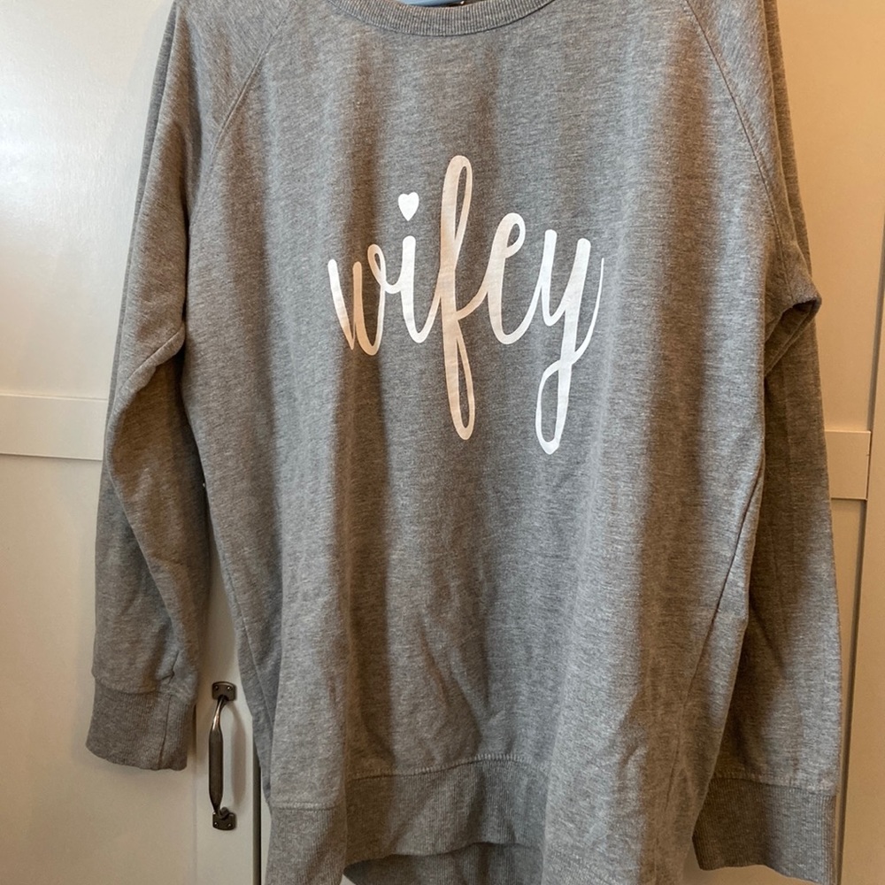 Wifey Crew Neck Sweatshirt